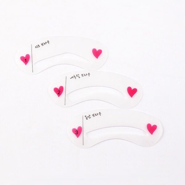 PVC Thrush Card Eyebrow Shape Mold Eyebrow Measurer Eyebrow Tools Eyebrow Aids Eyebrow Artifacts Eyebrow Stickers